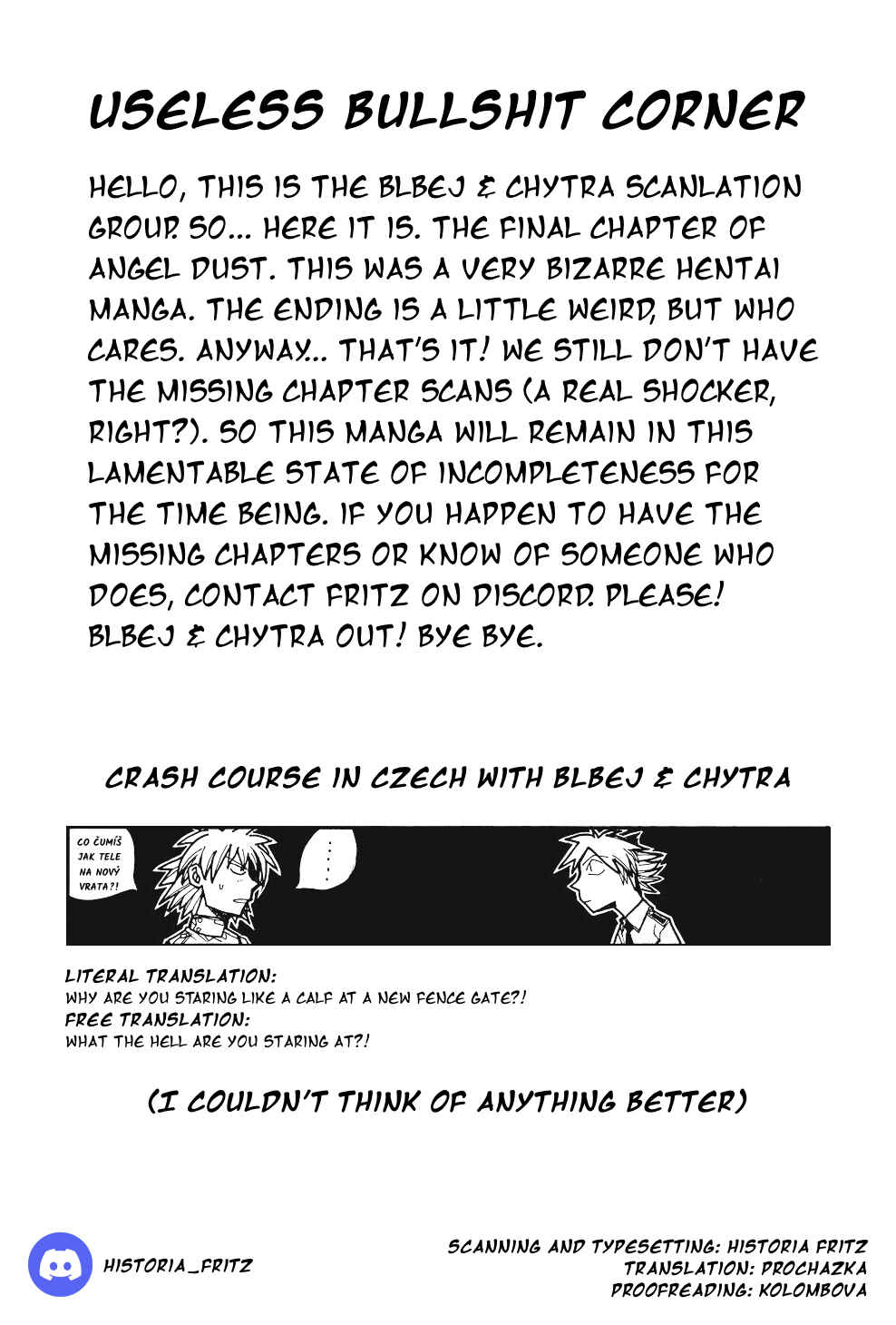 Page 19 Chapter 10 Angel Dust: Revenge Bible