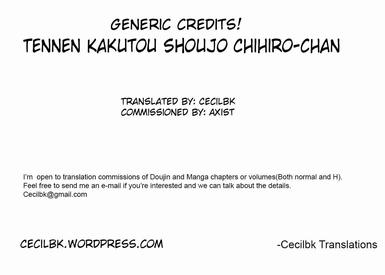Page 29 Chapter 20 Tennen Kakutou Shoujo Chihiro-chan♥