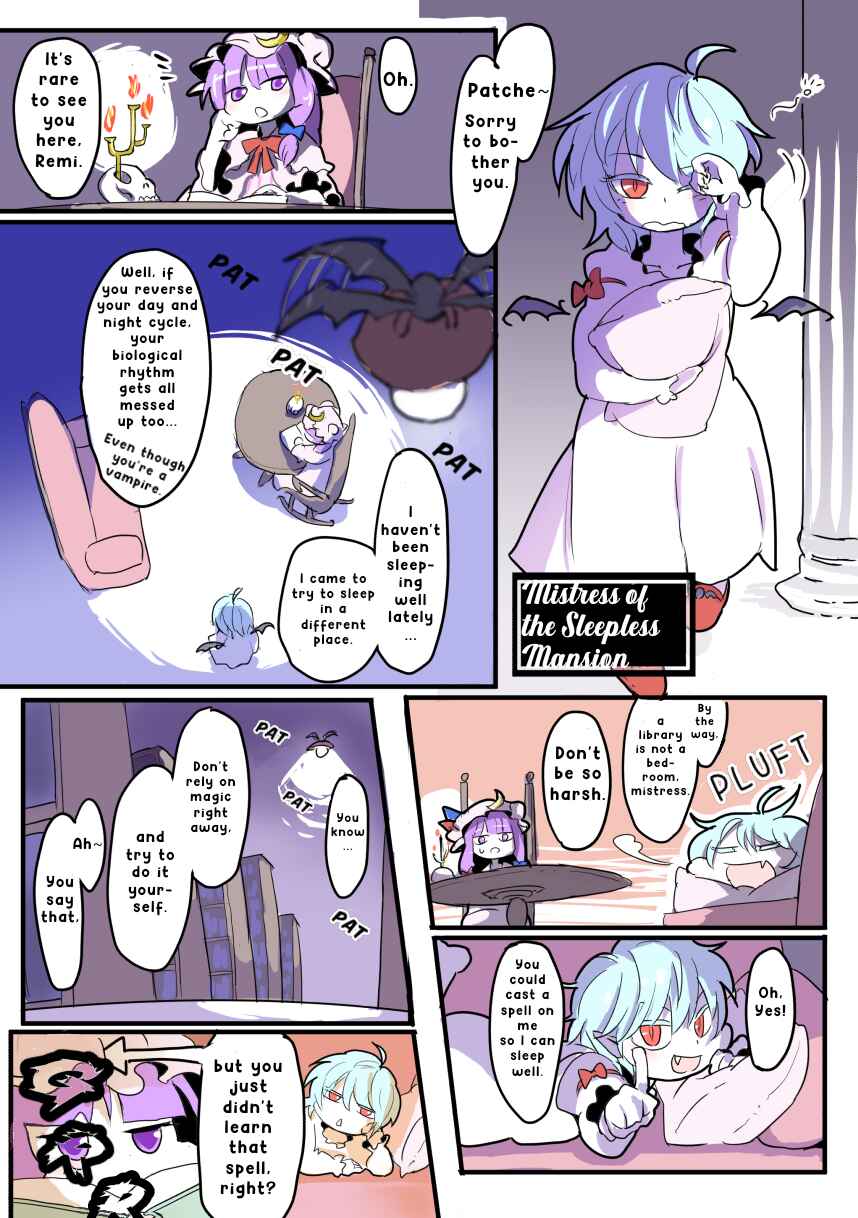 Page 1 Chapter Unknown_f54f Touhou - Mistress of the Sleepless Mansion (Doujinshi)