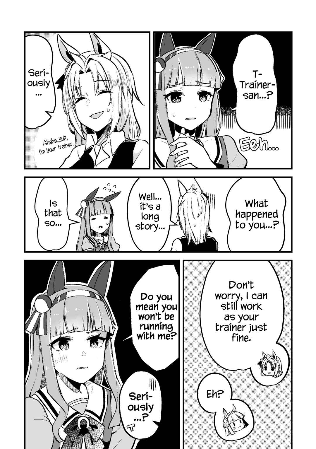 Page 10 Chapter 1 Uma Musume Pretty Derby - The Story of a Trainer Who Has Ended Up Becoming an Uma Musume in a What-If Scenario (Doujinshi)