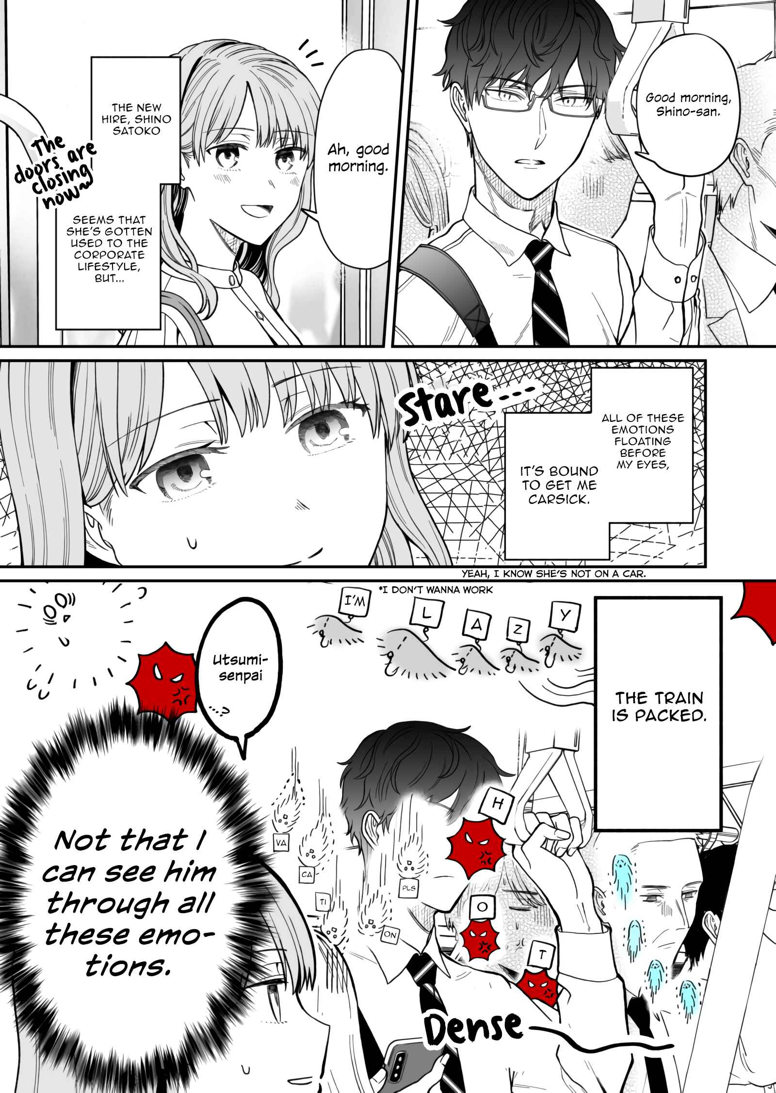 Page 1 Chapter 12 Kuuki ga Yomeru Shinnyuu Shain to Buaisou na Senpai (Web Comic)