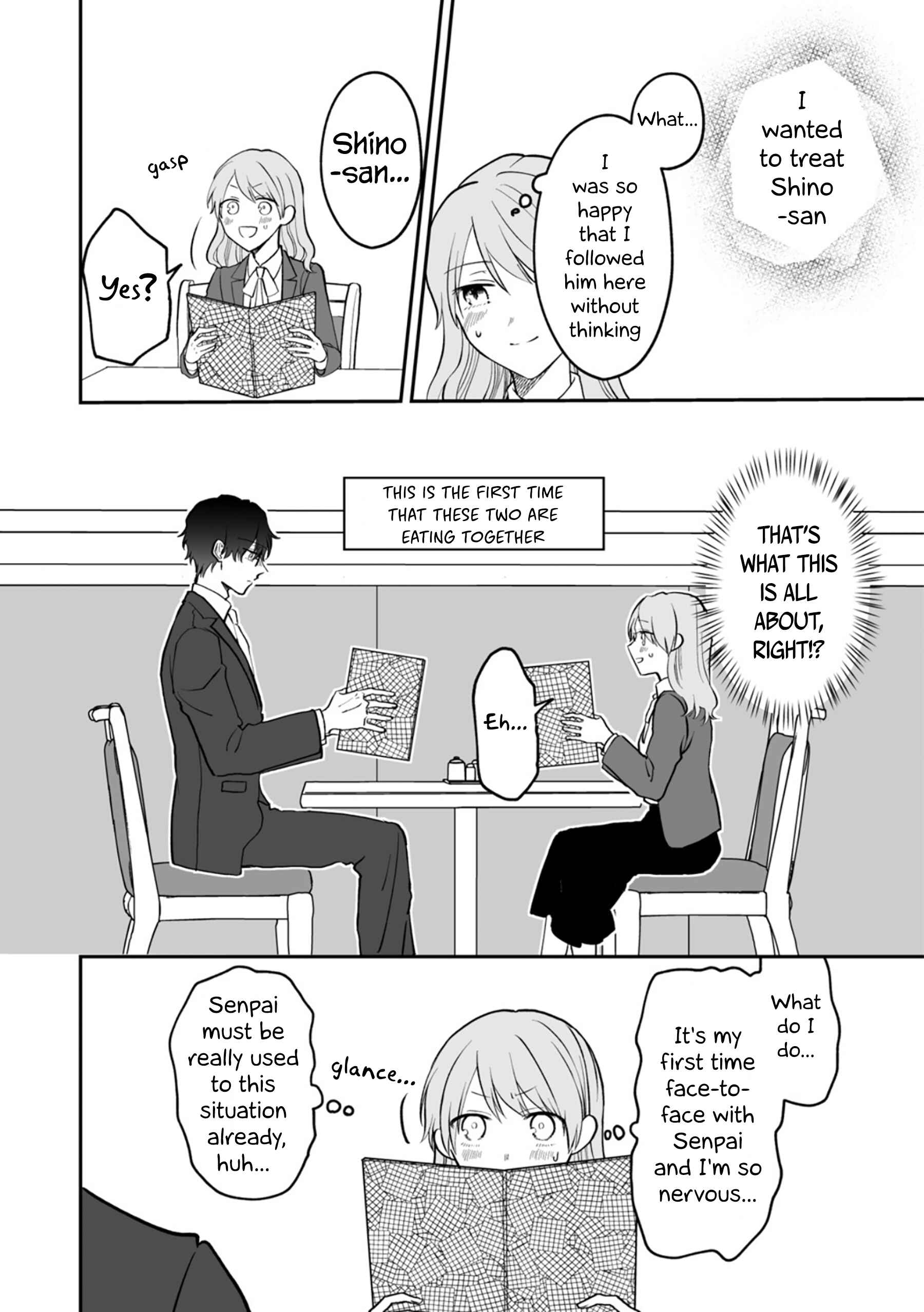 Page 2 Chapter 5.1 Kuuki ga Yomeru Shinnyuu Shain to Buaisou na Senpai (Web Comic)