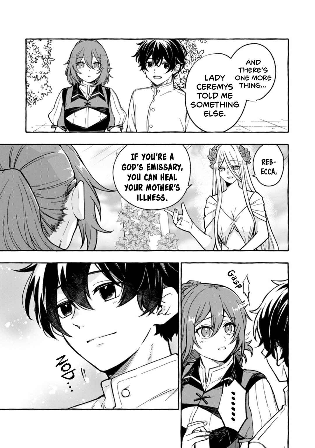 Page 6 Chapter 2.1 Megami no Daikousha to Natta Shounen, Banjou no Ou to Naru