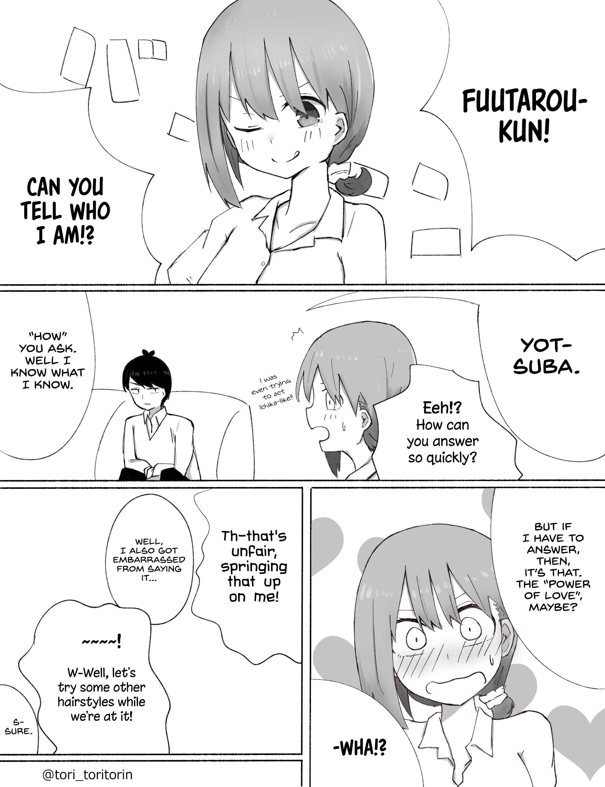 Page 1 Chapter Unknown_1e2f 5Toubun no Hanayome - Hairstyle (Doujinshi)