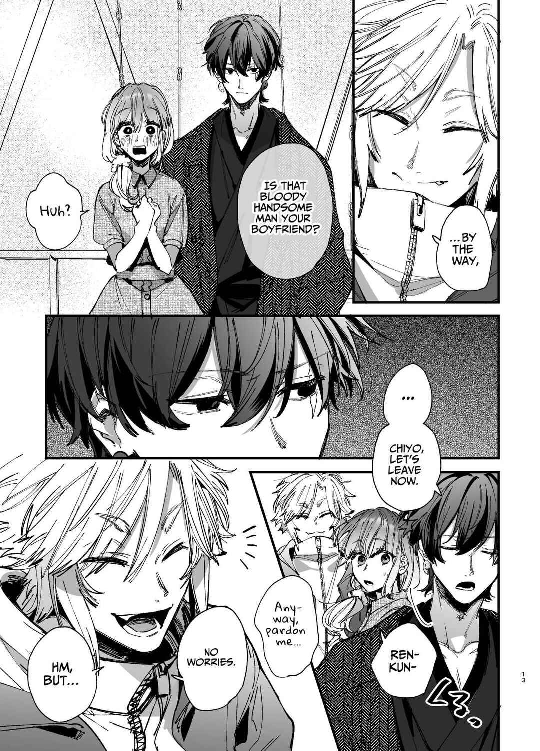 Page 13 Chapter 2 Saikyou Himokuzu Haraiya Ren-kun ni Dakitsubusareru made