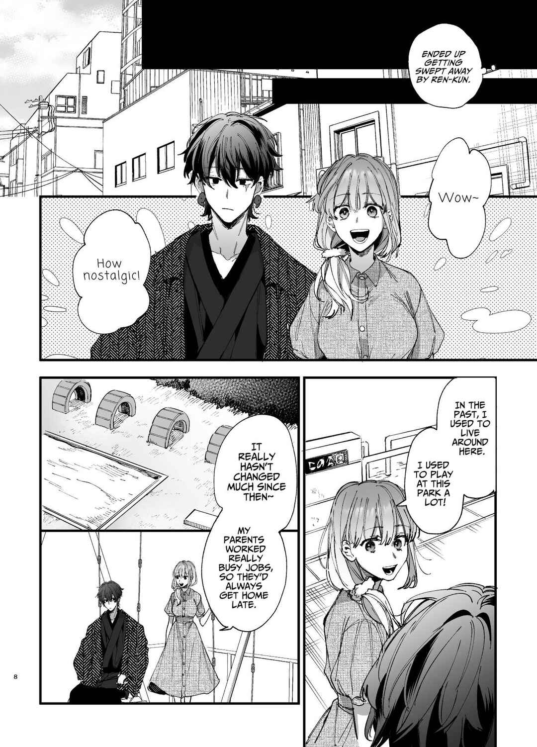 Page 8 Chapter 2 Saikyou Himokuzu Haraiya Ren-kun ni Dakitsubusareru made