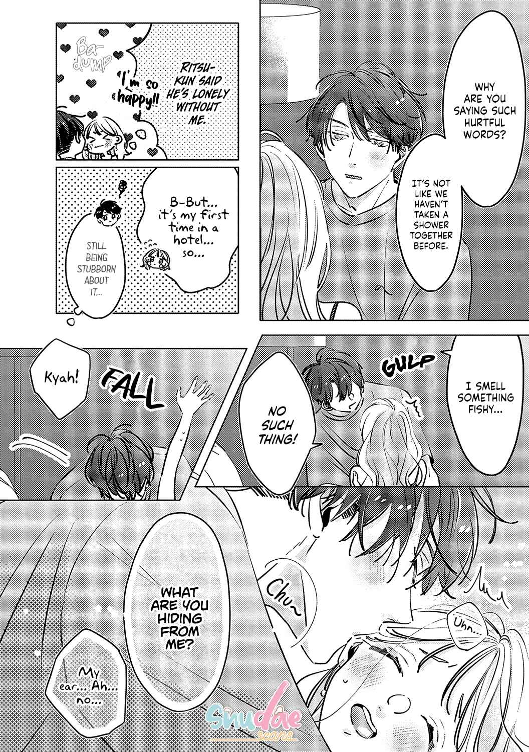 Page 12 Chapter 6 Koi no Mae ni, Amaku Hajimete. Hikaeme Elite-kun ga Watashi ni Dake Hatsujou shite imasu