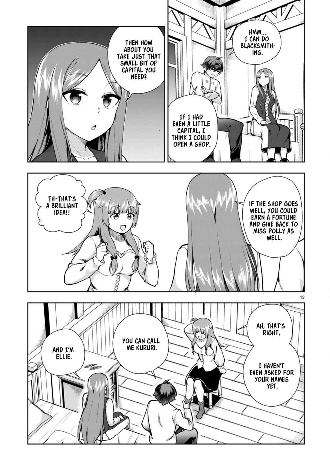 Page 13 Chapter 79 Botsuraku Yotei Nanode, Kajishokunin wo Mezasu