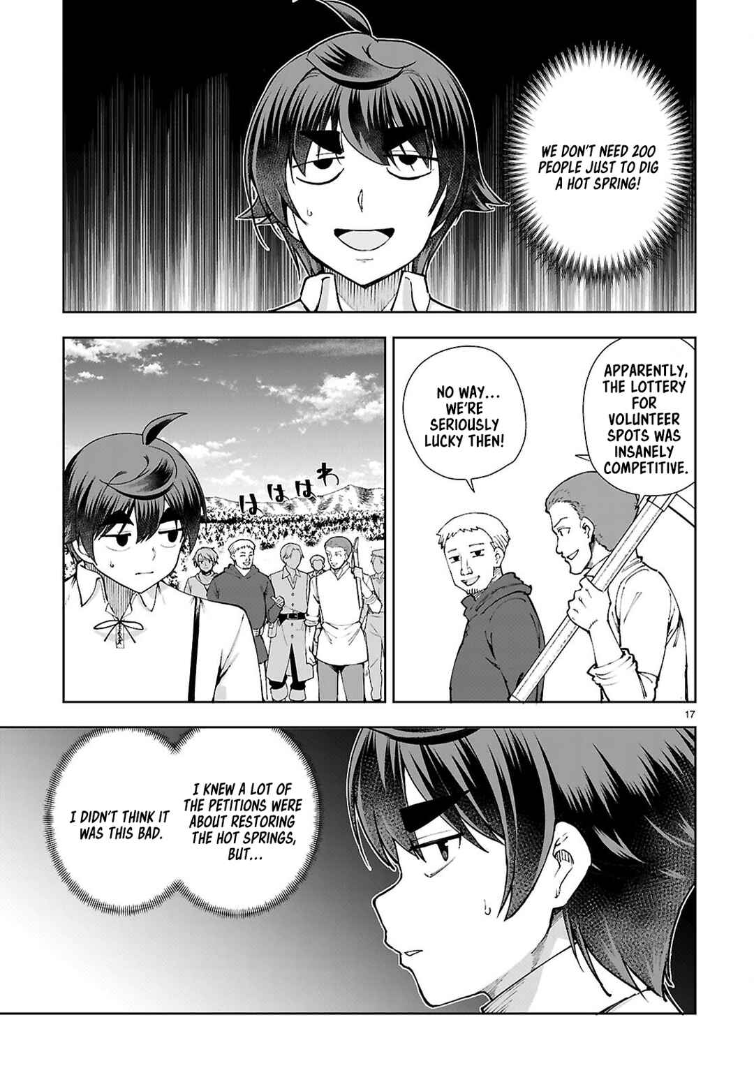 Page 17 Chapter 98 Botsuraku Yotei Nanode, Kajishokunin wo Mezasu