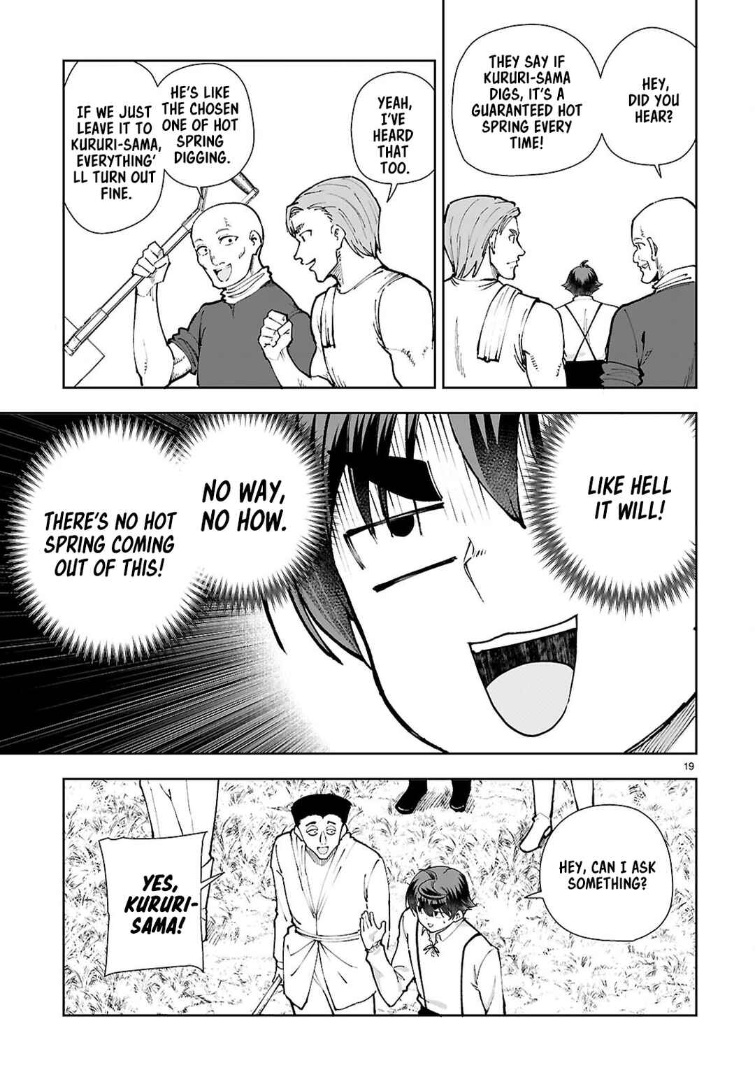 Page 19 Chapter 98 Botsuraku Yotei Nanode, Kajishokunin wo Mezasu