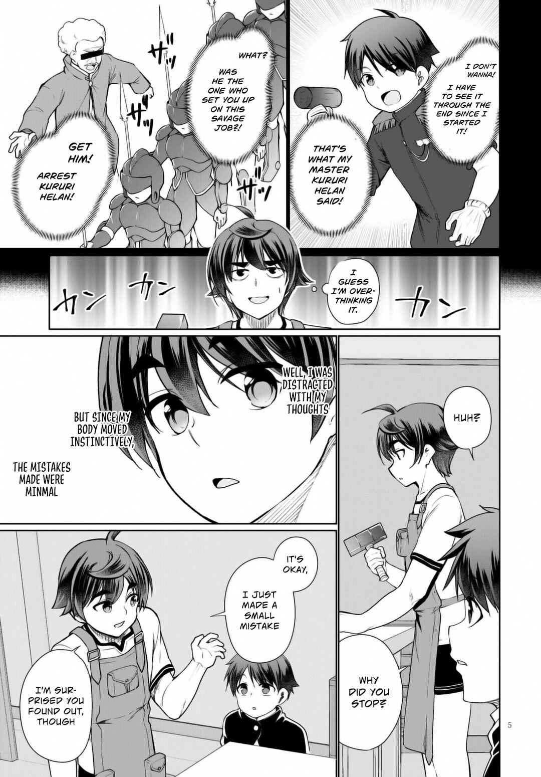 Page 6 Chapter 40 Botsuraku Yotei Nanode, Kajishokunin wo Mezasu