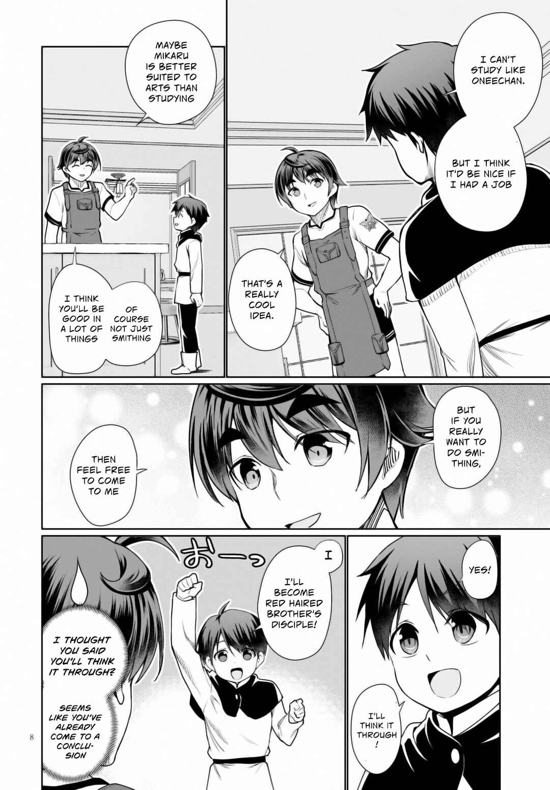 Page 9 Chapter 40 Botsuraku Yotei Nanode, Kajishokunin wo Mezasu