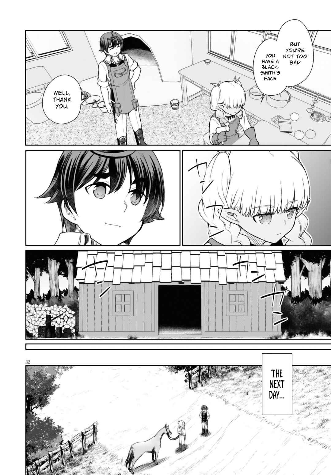 Page 33 Chapter 43 Botsuraku Yotei Nanode, Kajishokunin wo Mezasu