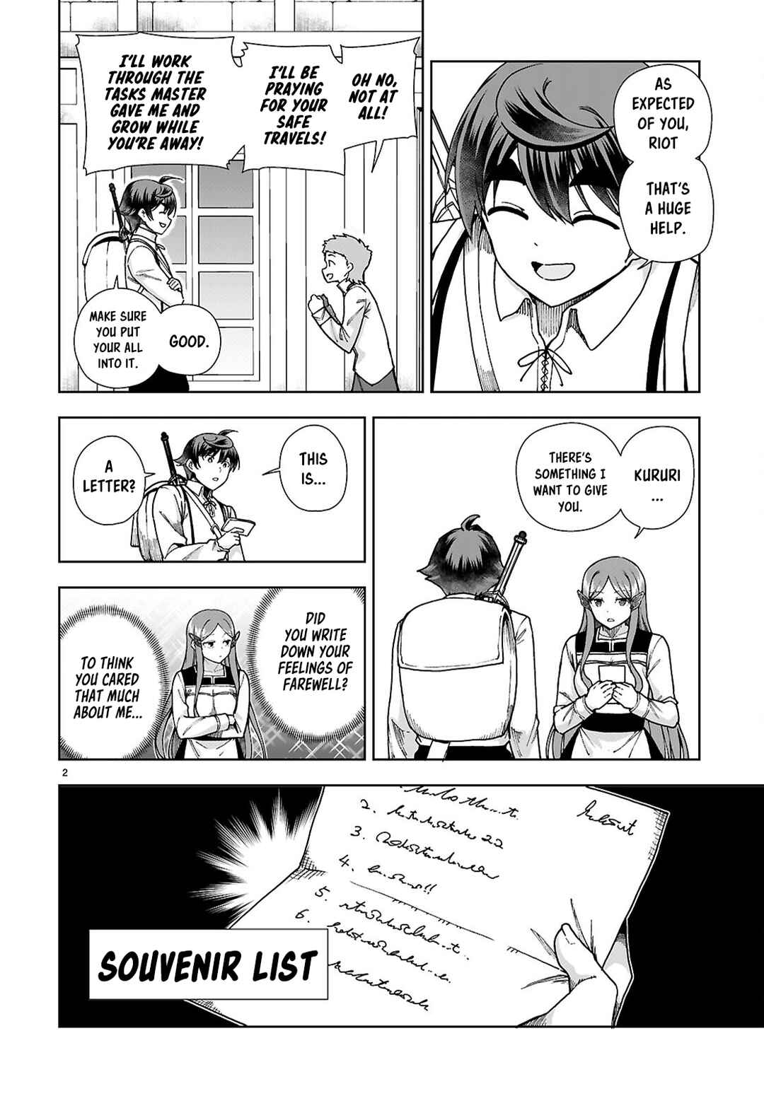 Page 2 Chapter 87 Botsuraku Yotei Nanode, Kajishokunin wo Mezasu