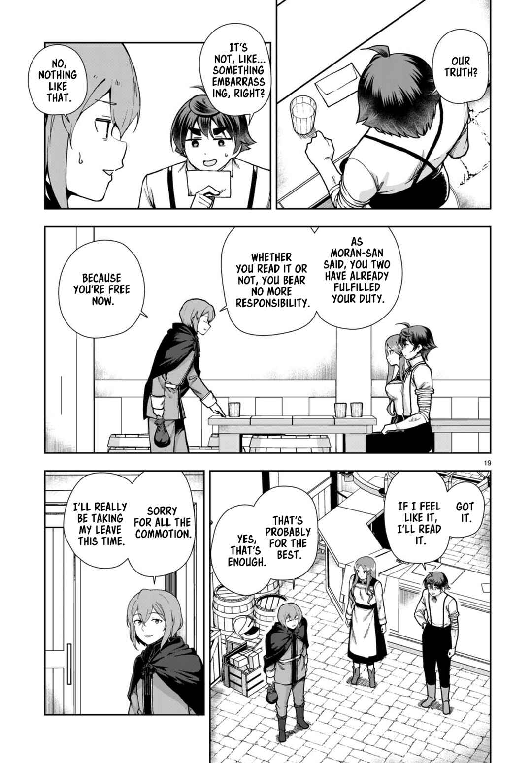 Page 19 Chapter 85 Botsuraku Yotei Nanode, Kajishokunin wo Mezasu