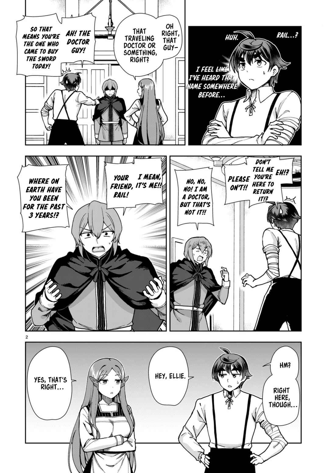 Page 2 Chapter 85 Botsuraku Yotei Nanode, Kajishokunin wo Mezasu