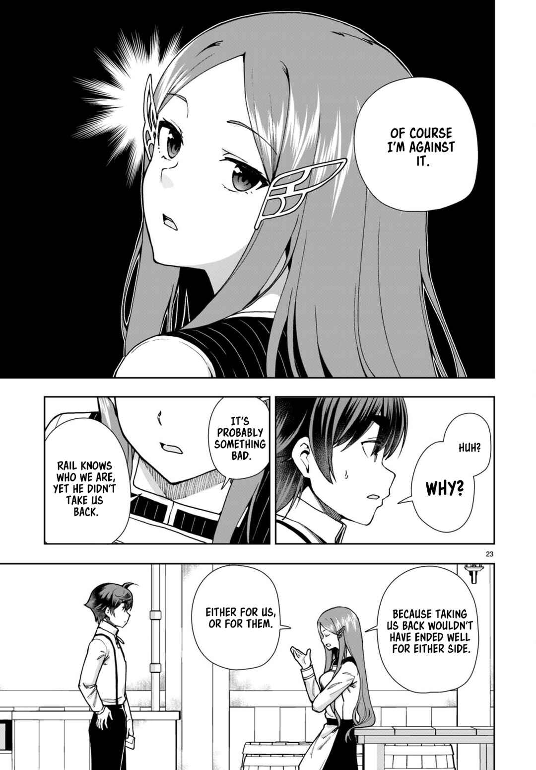 Page 23 Chapter 85 Botsuraku Yotei Nanode, Kajishokunin wo Mezasu