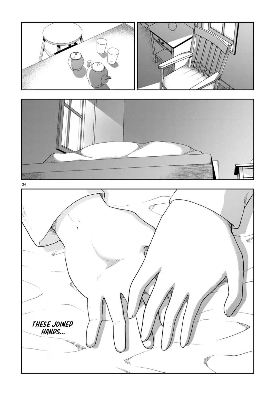 Page 34 Chapter 75 Botsuraku Yotei Nanode, Kajishokunin wo Mezasu