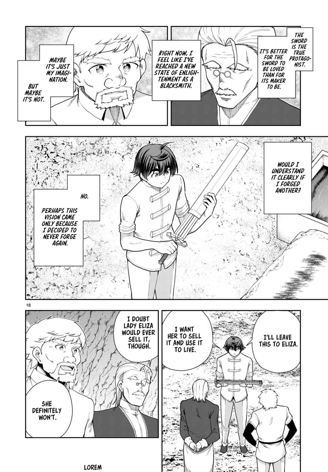 Page 18 Chapter 74 Botsuraku Yotei Nanode, Kajishokunin wo Mezasu