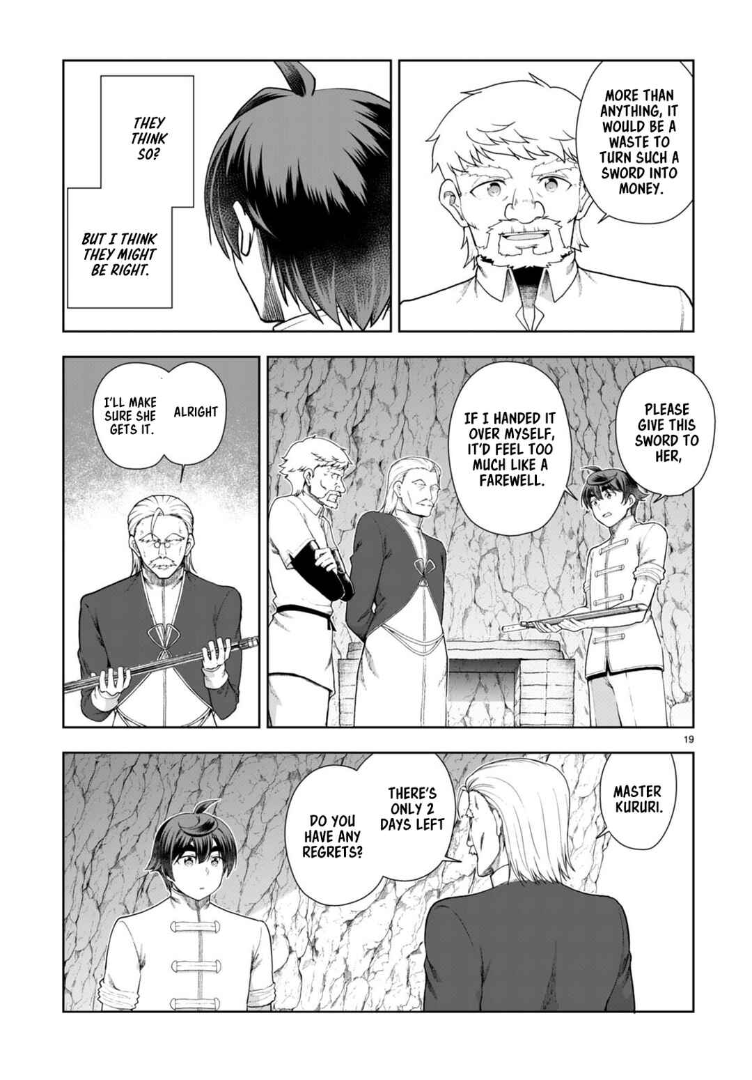 Page 19 Chapter 74 Botsuraku Yotei Nanode, Kajishokunin wo Mezasu