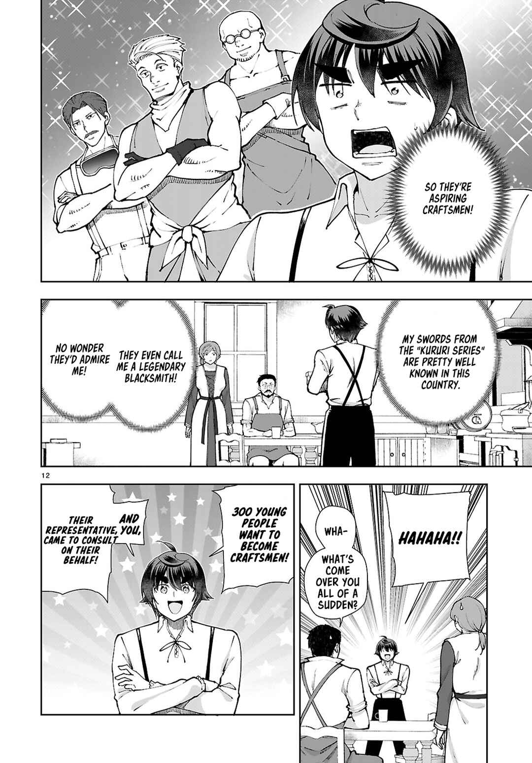 Page 12 Chapter 97 Botsuraku Yotei Nanode, Kajishokunin wo Mezasu