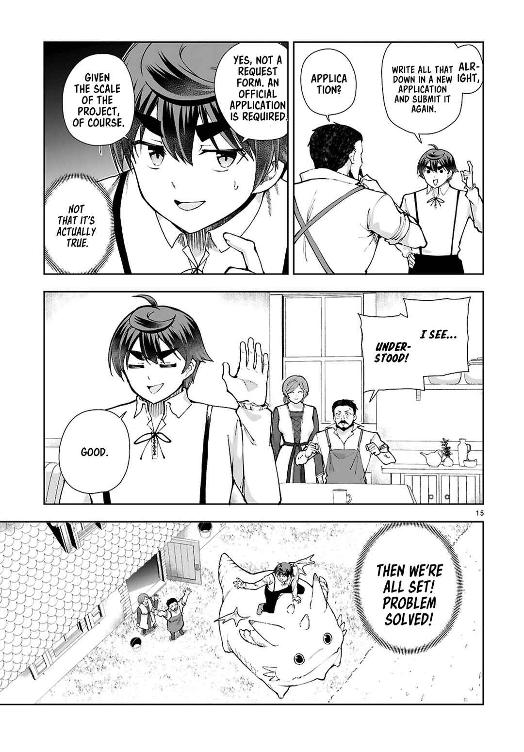 Page 15 Chapter 97 Botsuraku Yotei Nanode, Kajishokunin wo Mezasu