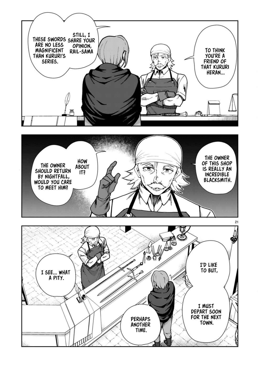 Page 21 Chapter 83 Botsuraku Yotei Nanode, Kajishokunin wo Mezasu