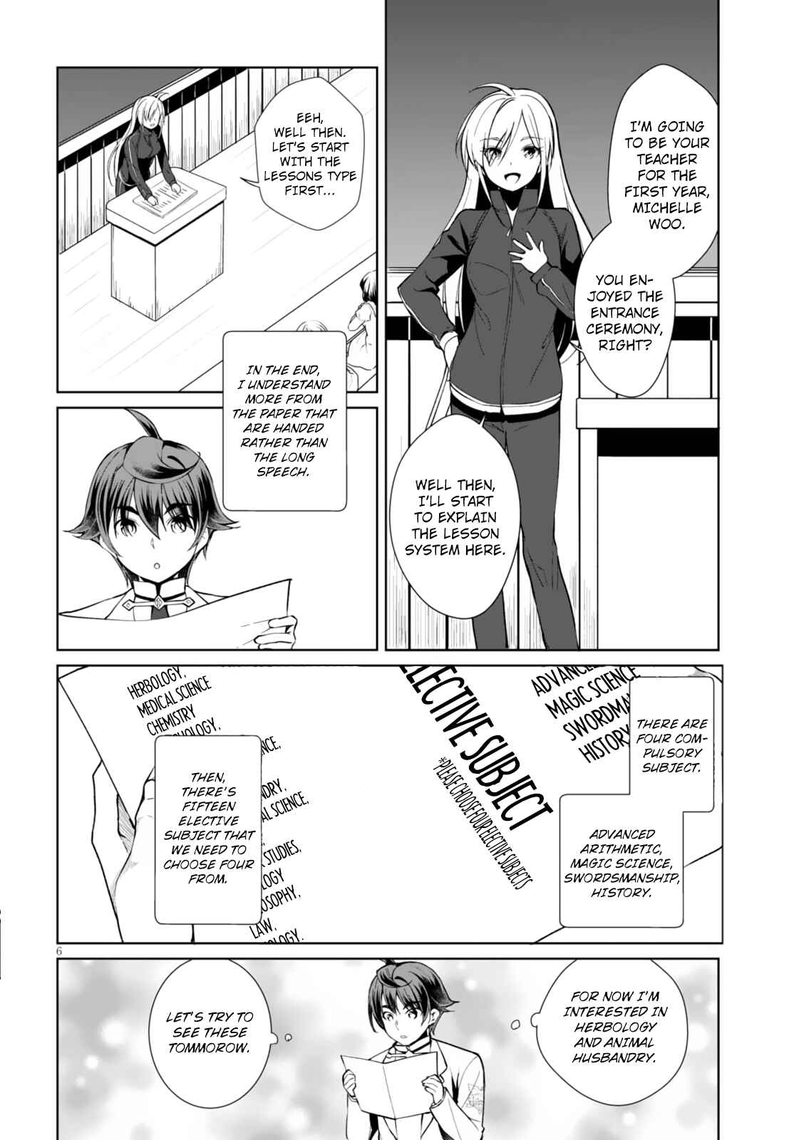 Page 6 Chapter 6 Botsuraku Yotei Nanode, Kajishokunin wo Mezasu