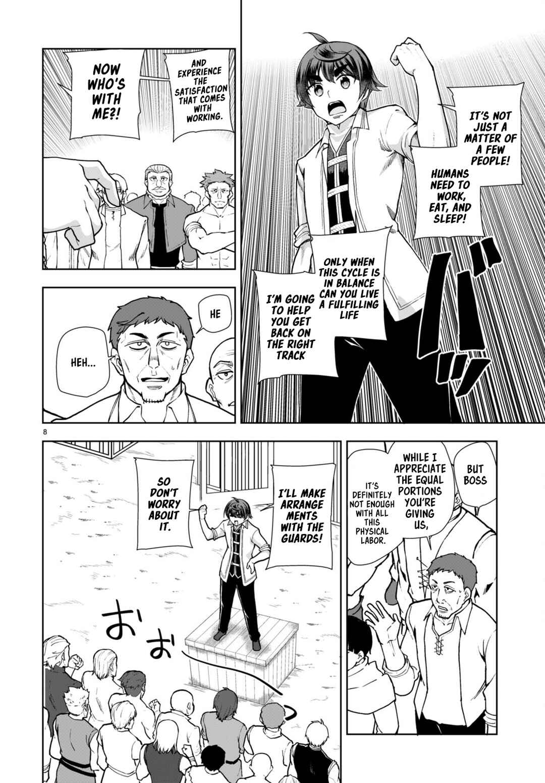 Page 10 Chapter 59 Botsuraku Yotei Nanode, Kajishokunin wo Mezasu