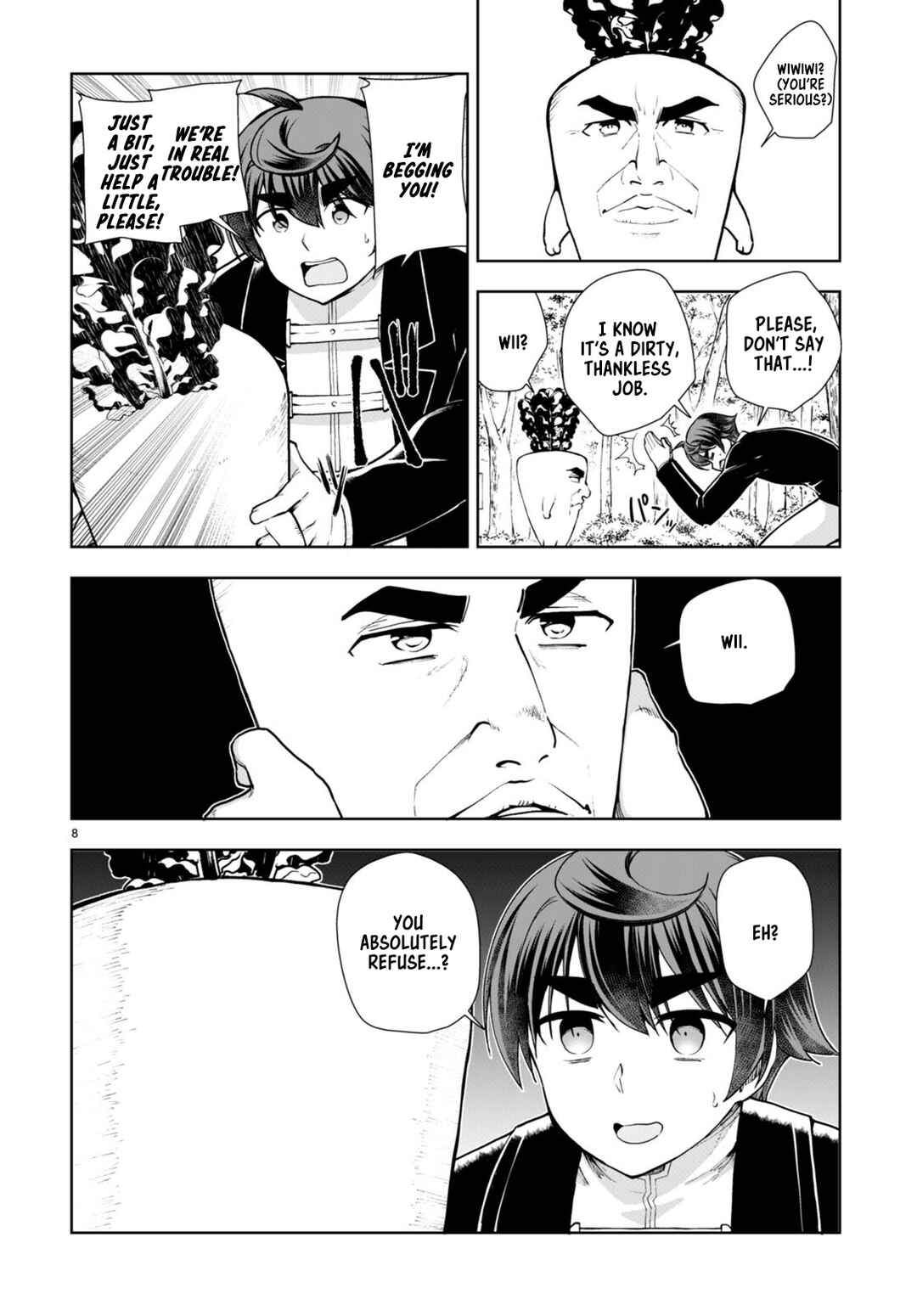 Page 8 Chapter 67 Botsuraku Yotei Nanode, Kajishokunin wo Mezasu