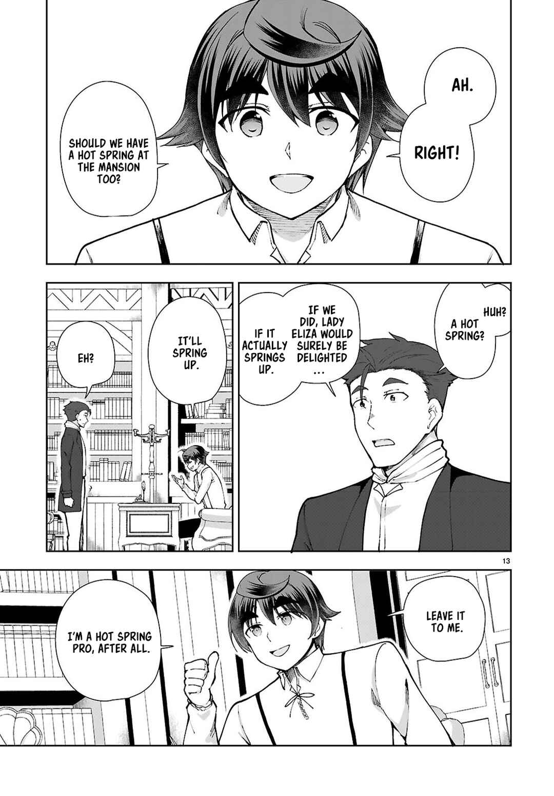 Page 13 Chapter 99 Botsuraku Yotei Nanode, Kajishokunin wo Mezasu