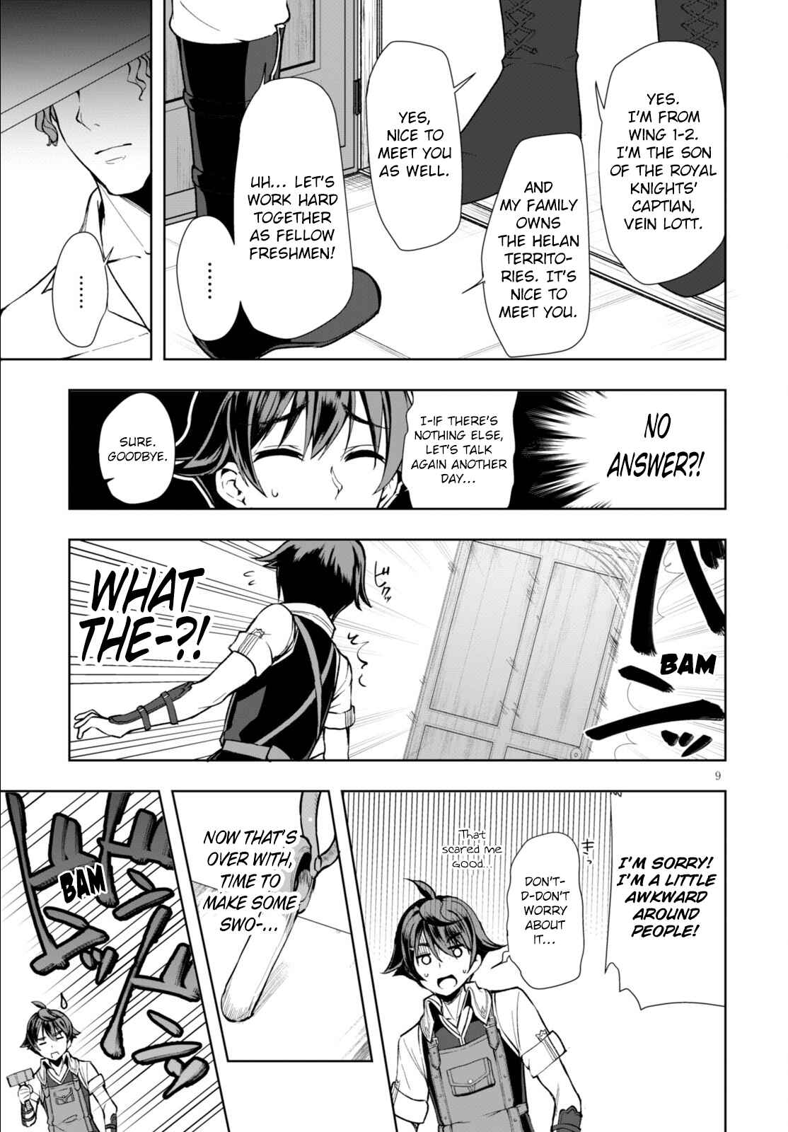Page 9 Chapter 3 Botsuraku Yotei Nanode, Kajishokunin wo Mezasu