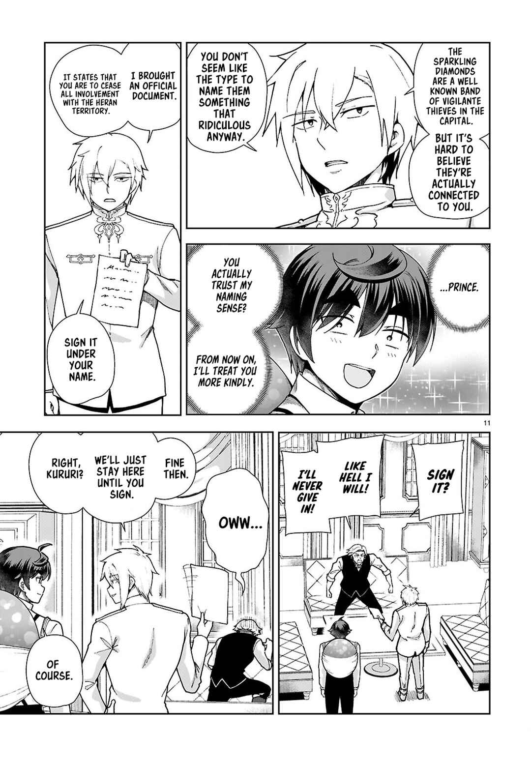 Page 11 Chapter 94 Botsuraku Yotei Nanode, Kajishokunin wo Mezasu