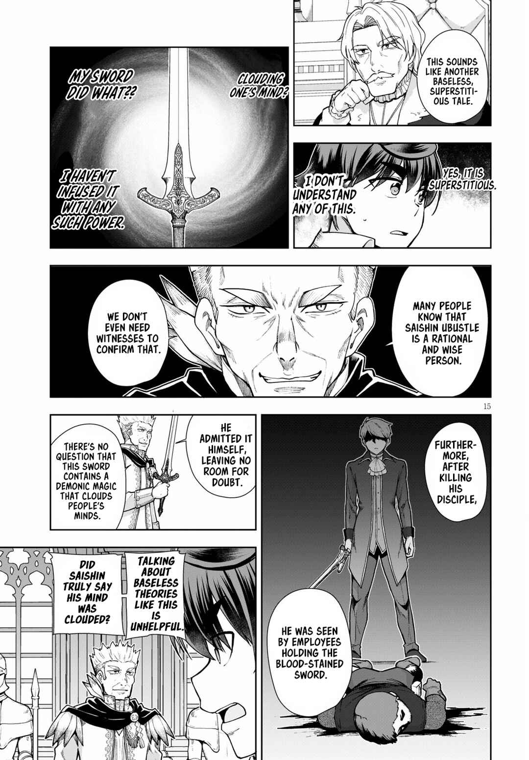 Page 15 Chapter 57 Botsuraku Yotei Nanode, Kajishokunin wo Mezasu
