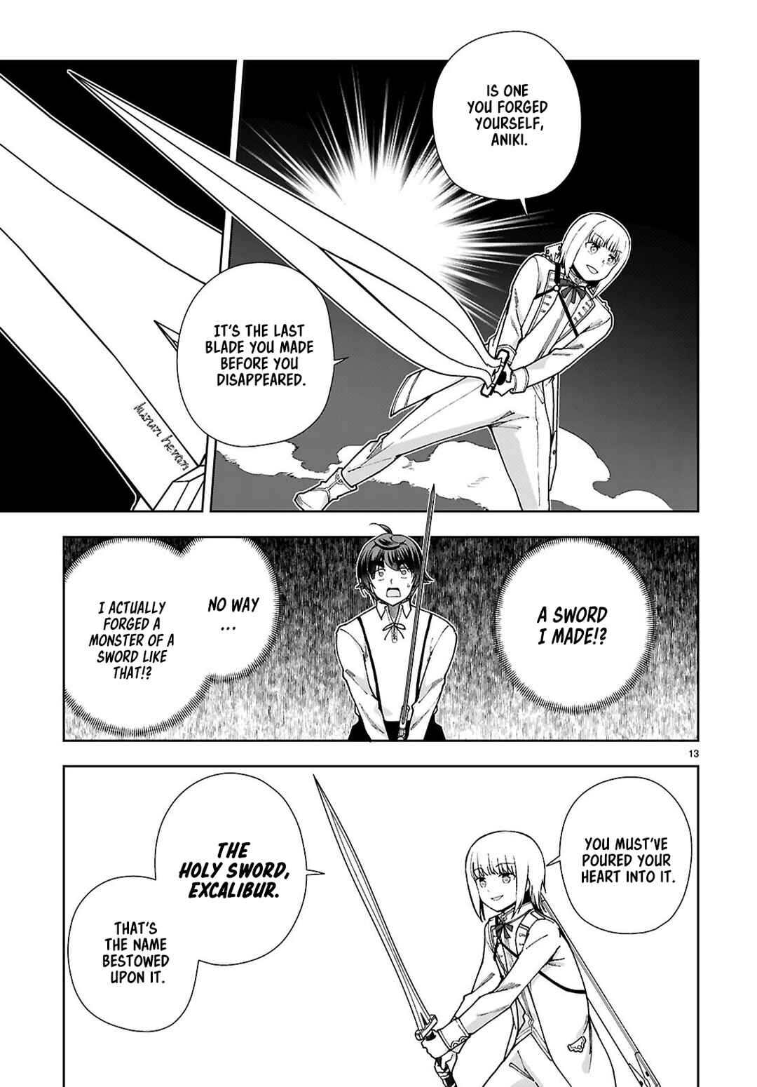 Page 13 Chapter 91 Botsuraku Yotei Nanode, Kajishokunin wo Mezasu