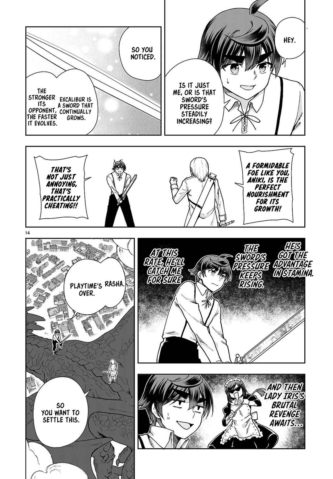 Page 14 Chapter 91 Botsuraku Yotei Nanode, Kajishokunin wo Mezasu