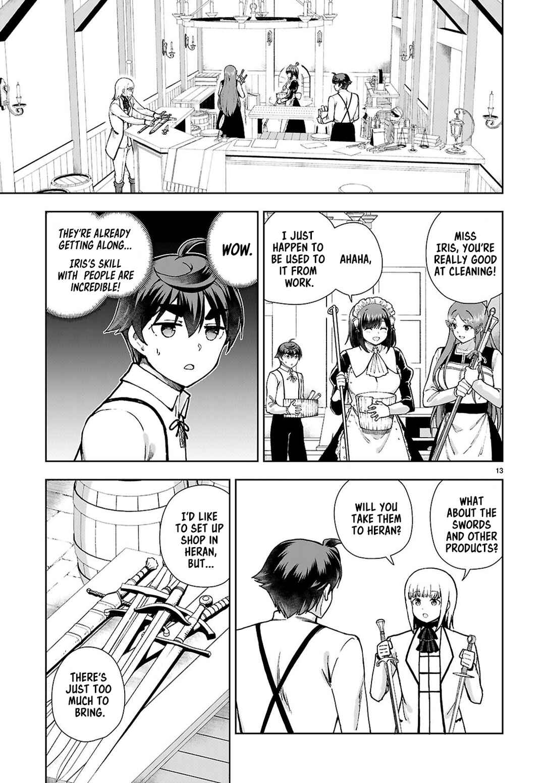 Page 13 Chapter 96 Botsuraku Yotei Nanode, Kajishokunin wo Mezasu