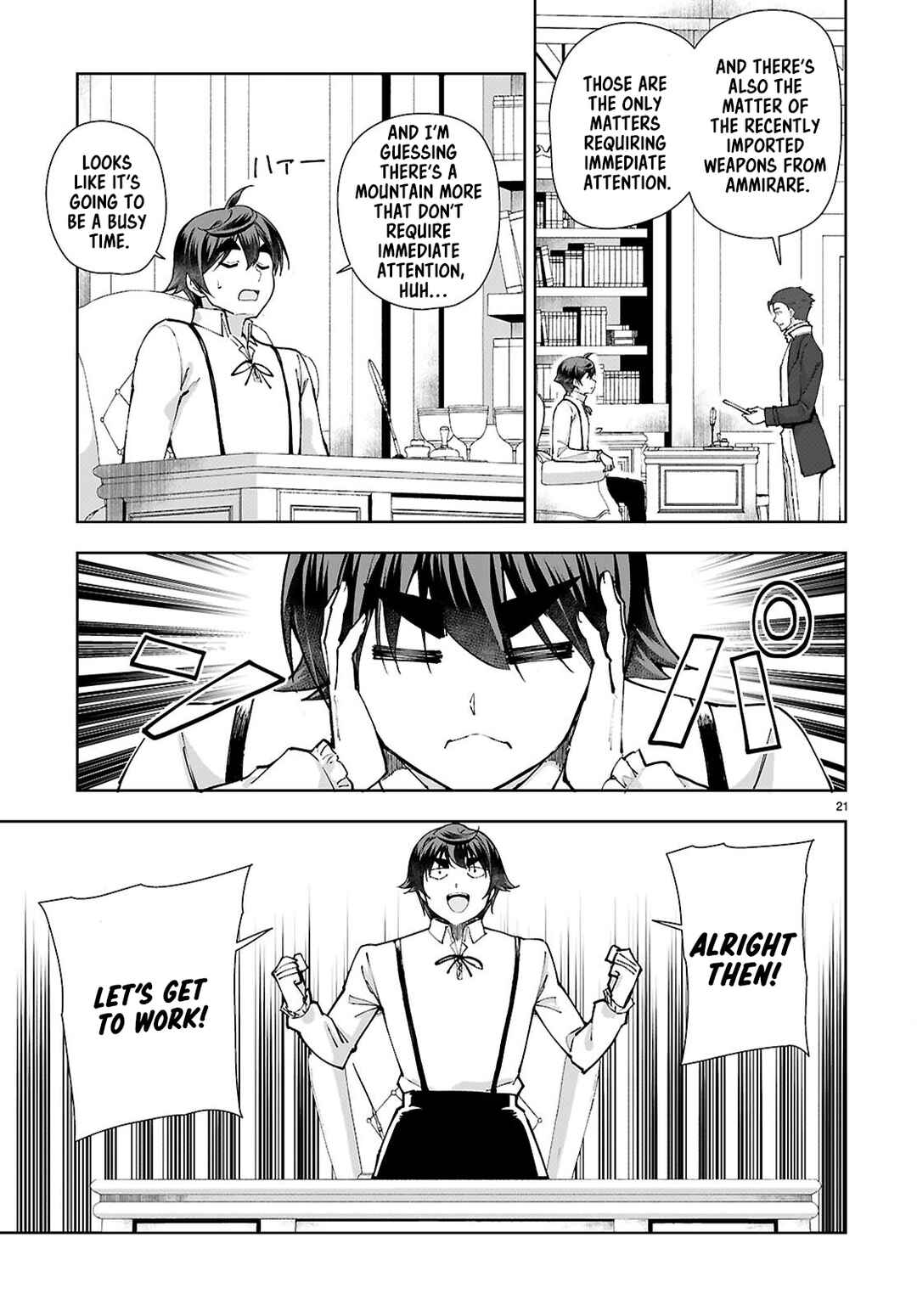 Page 21 Chapter 96 Botsuraku Yotei Nanode, Kajishokunin wo Mezasu