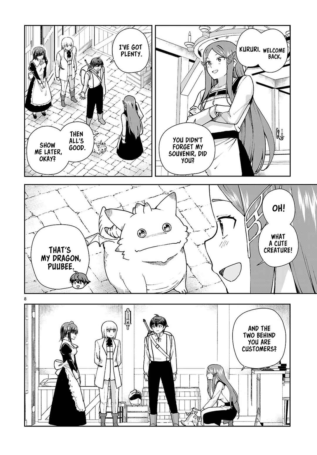 Page 8 Chapter 96 Botsuraku Yotei Nanode, Kajishokunin wo Mezasu