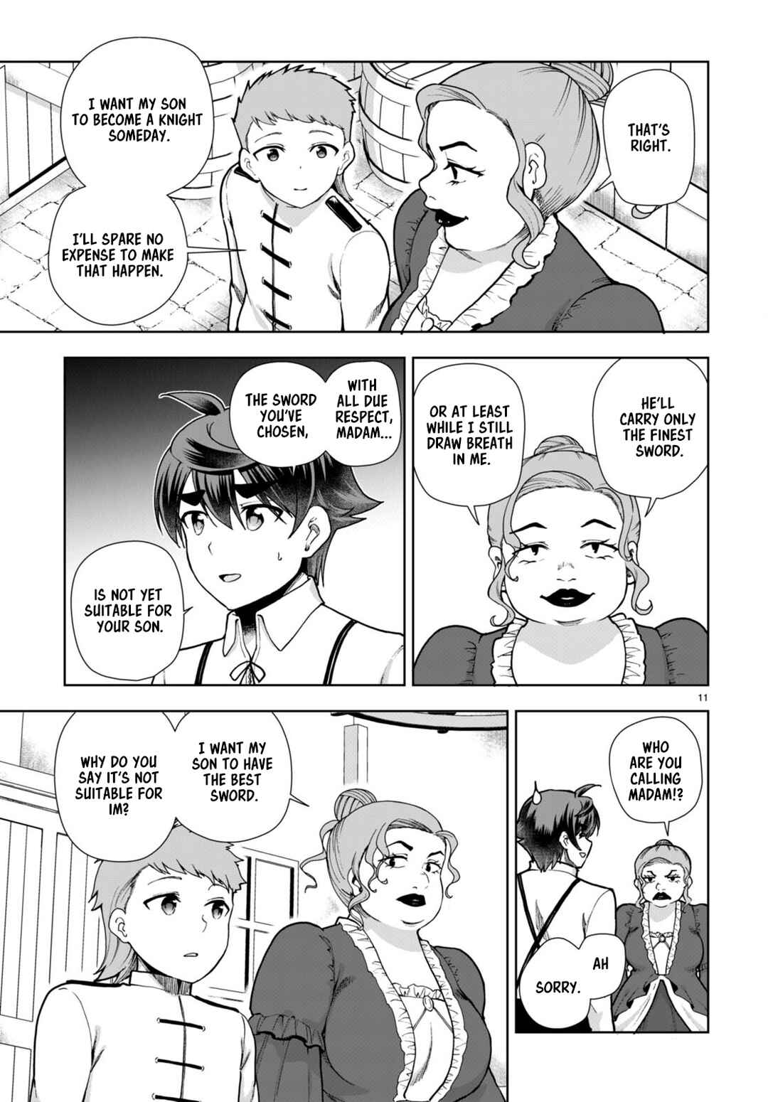Page 11 Chapter 81 Botsuraku Yotei Nanode, Kajishokunin wo Mezasu
