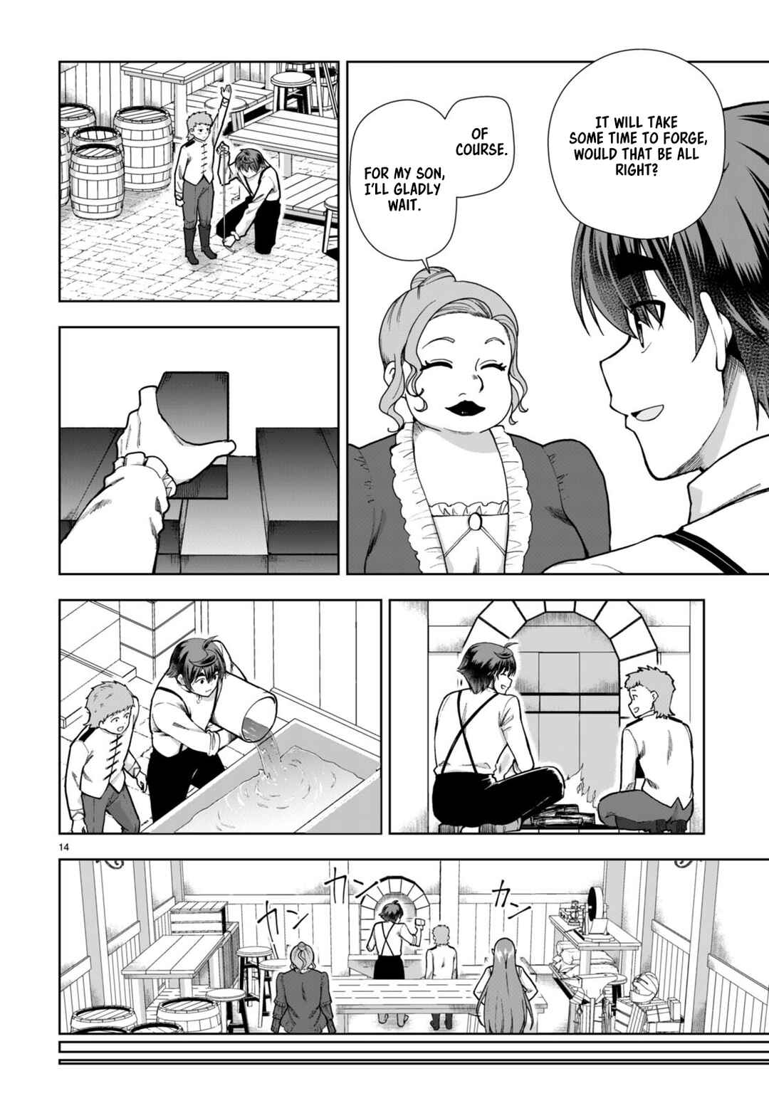 Page 14 Chapter 81 Botsuraku Yotei Nanode, Kajishokunin wo Mezasu