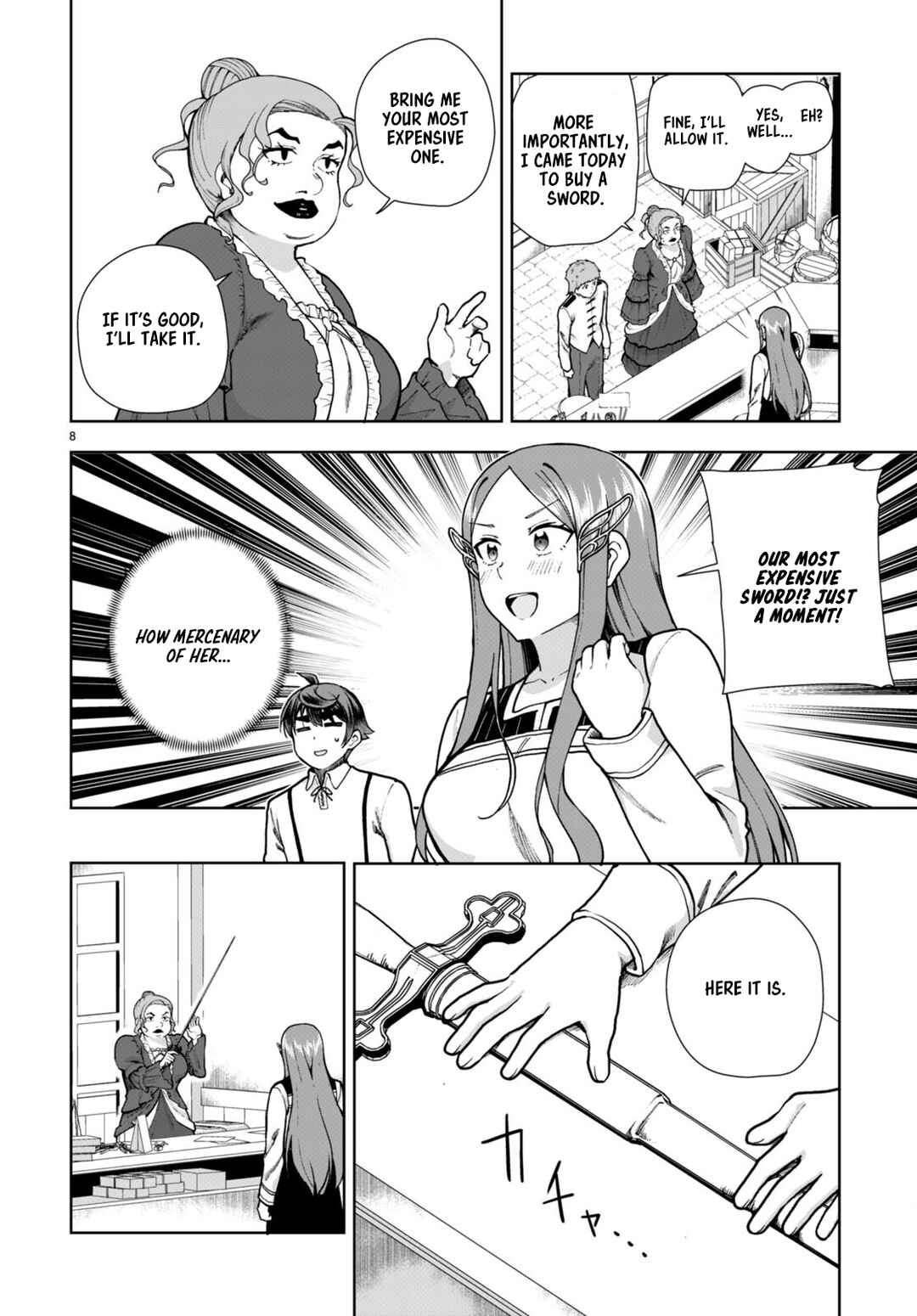 Page 8 Chapter 81 Botsuraku Yotei Nanode, Kajishokunin wo Mezasu