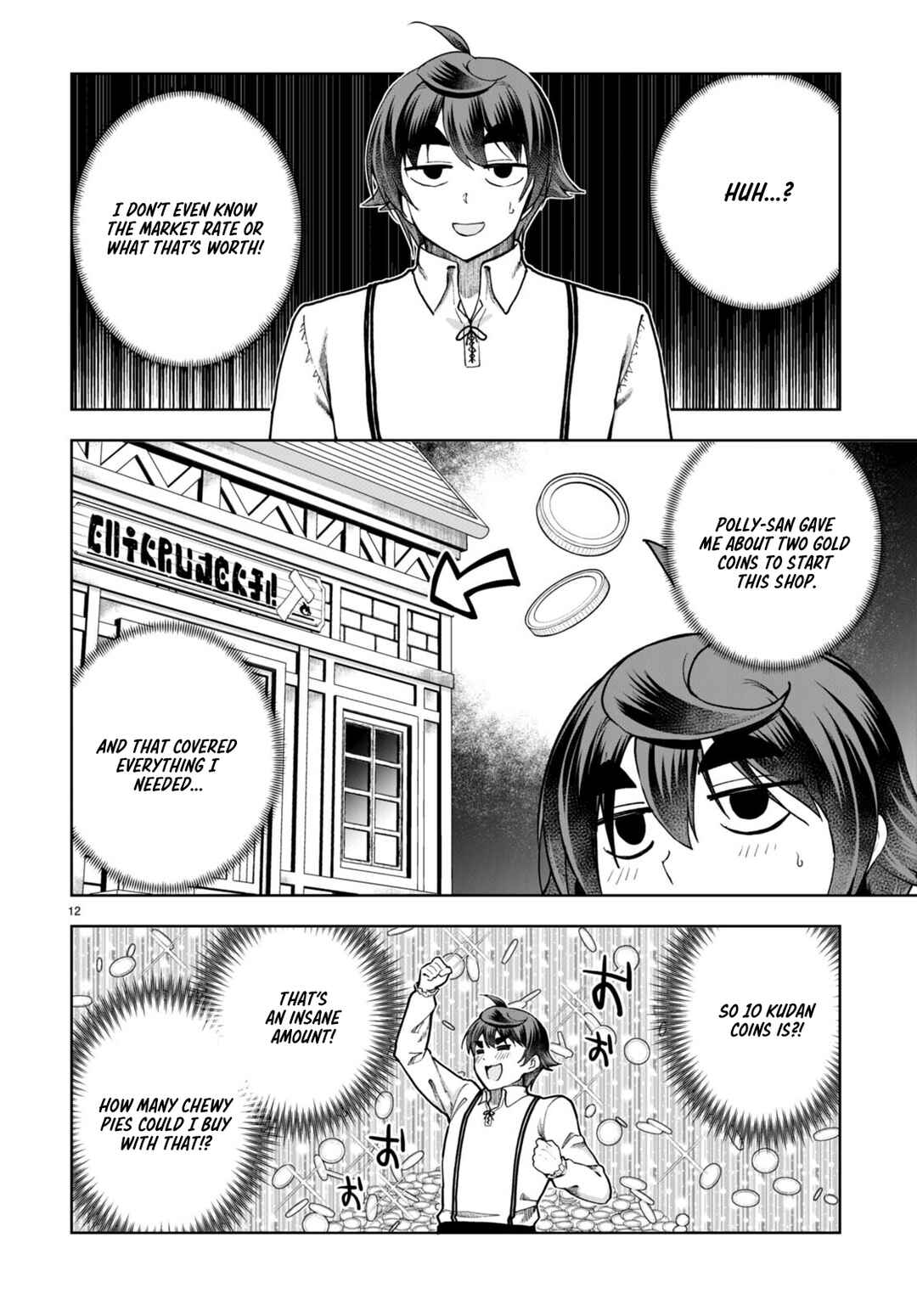Page 12 Chapter 80 Botsuraku Yotei Nanode, Kajishokunin wo Mezasu
