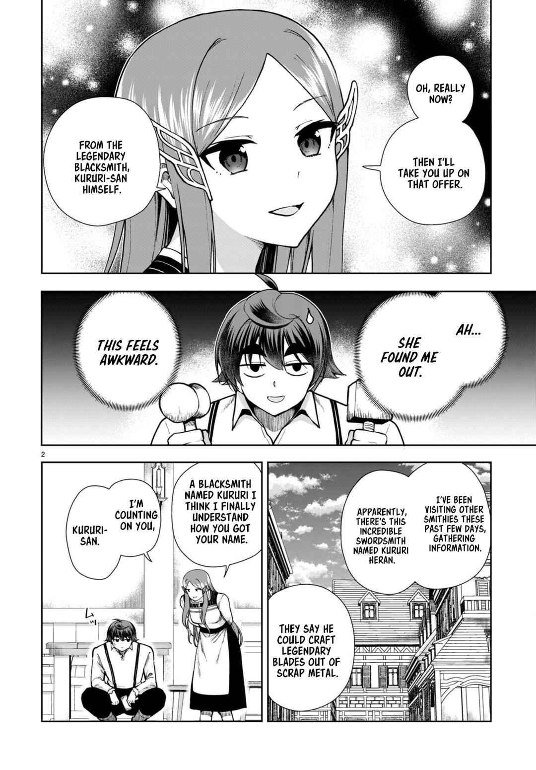 Page 2 Chapter 80 Botsuraku Yotei Nanode, Kajishokunin wo Mezasu