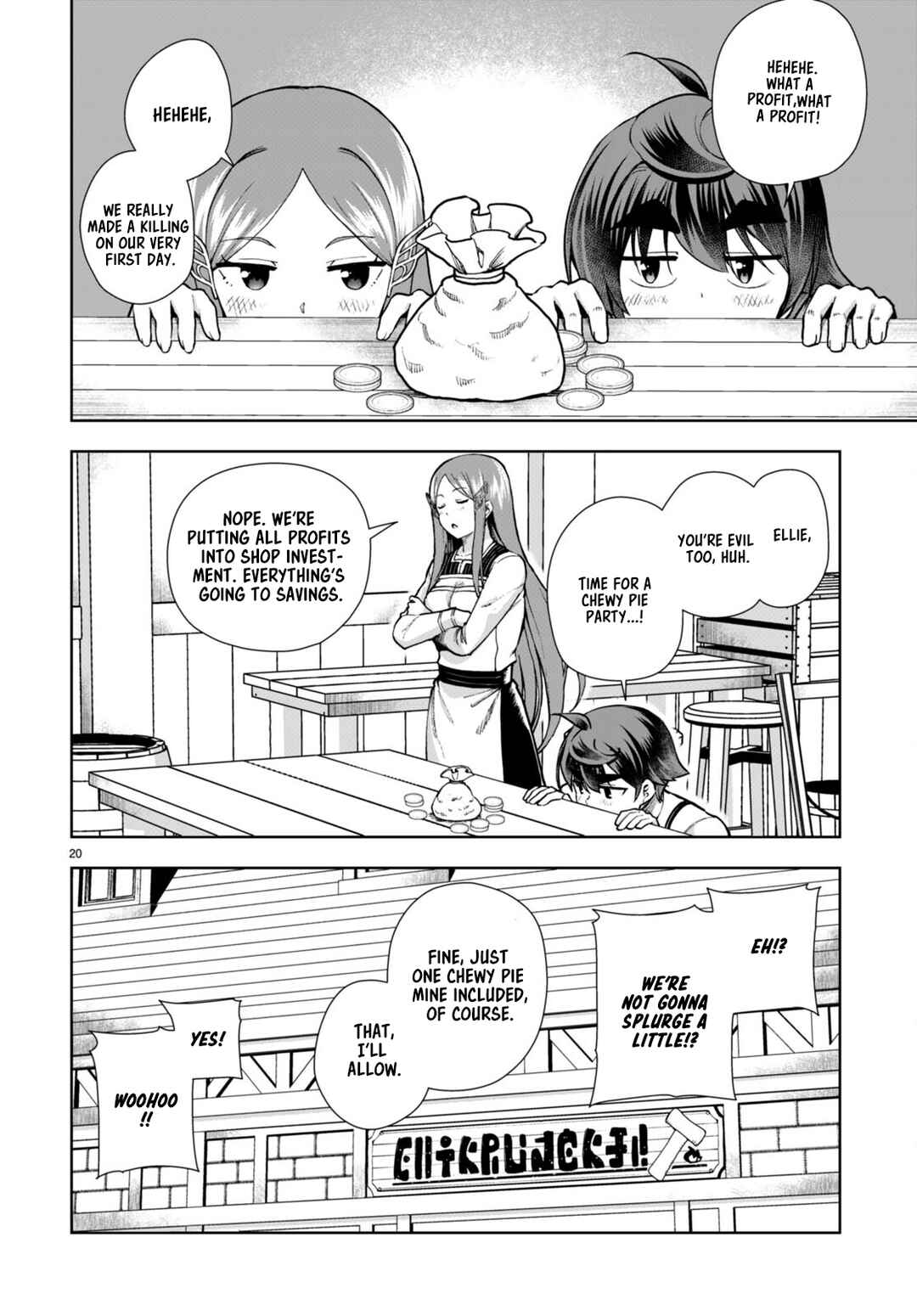 Page 20 Chapter 80 Botsuraku Yotei Nanode, Kajishokunin wo Mezasu