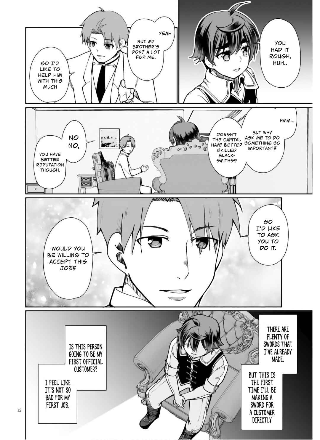 Page 13 Chapter 45 Botsuraku Yotei Nanode, Kajishokunin wo Mezasu