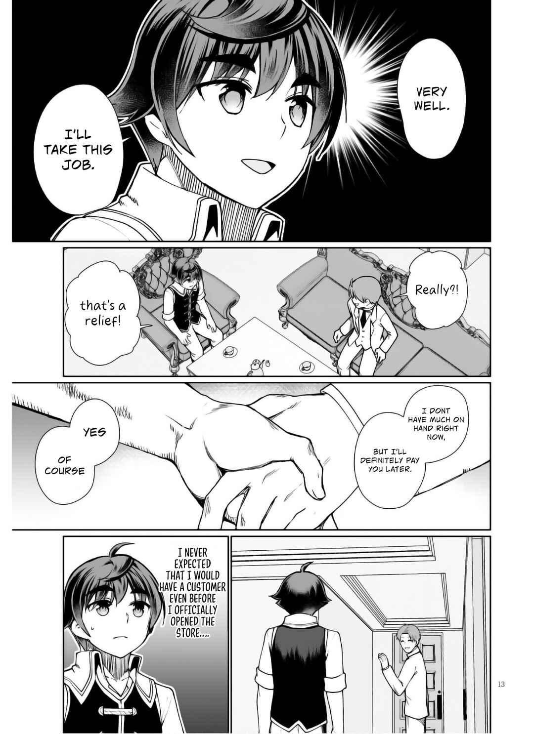 Page 14 Chapter 45 Botsuraku Yotei Nanode, Kajishokunin wo Mezasu