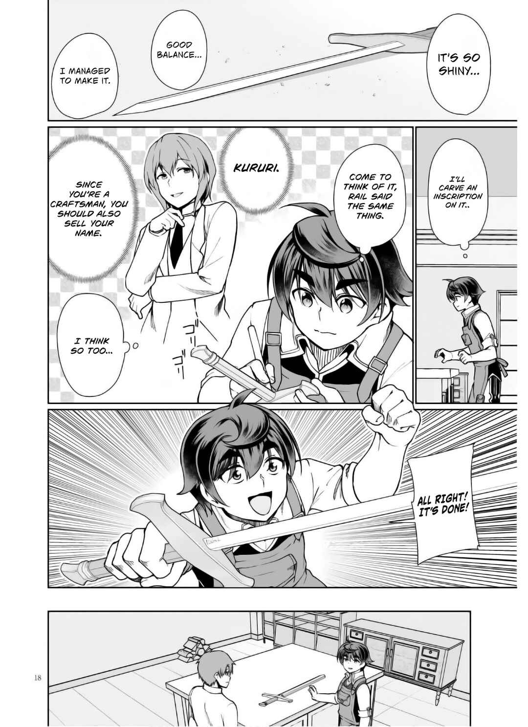 Page 19 Chapter 45 Botsuraku Yotei Nanode, Kajishokunin wo Mezasu