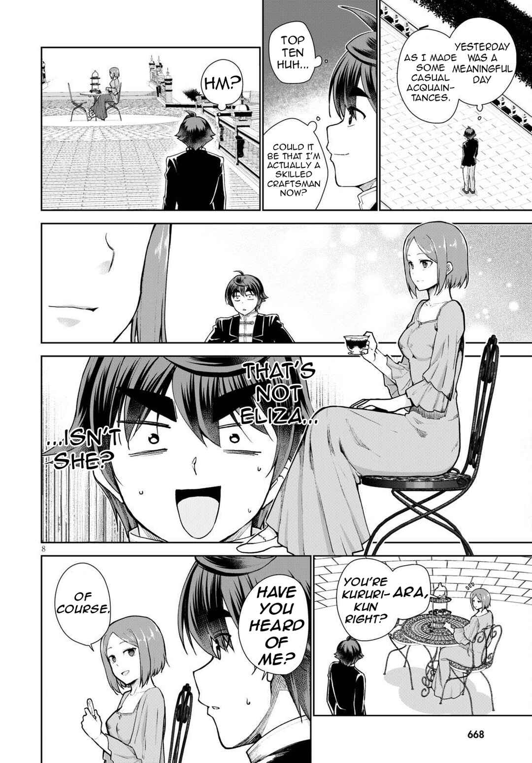 Page 12 Chapter 55 Botsuraku Yotei Nanode, Kajishokunin wo Mezasu