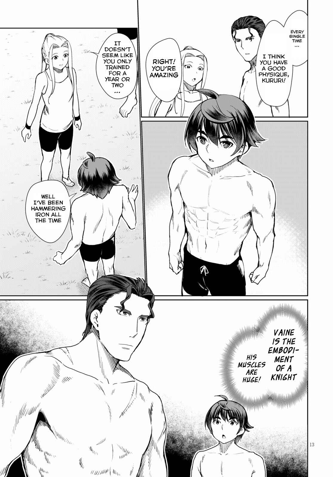 Page 13 Chapter 28 Botsuraku Yotei Nanode, Kajishokunin wo Mezasu